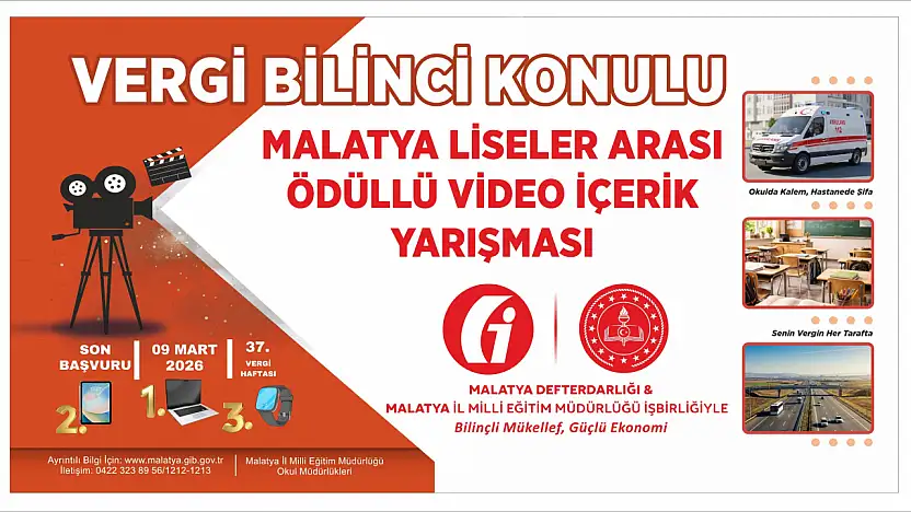 Malatya'da Liseliler İçin 'Vergi Bilinci' Video Yarışması