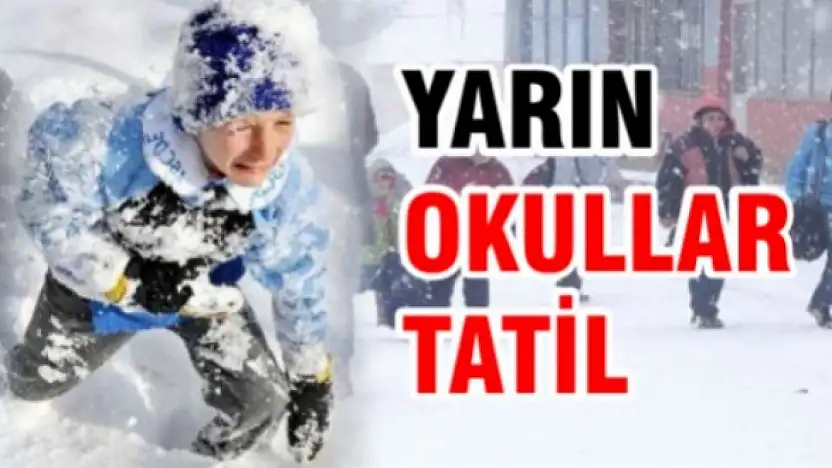 Malatya'da Okullar Yarın Tatil