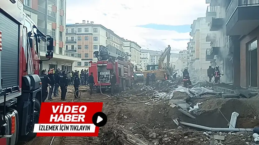 Malatya'da TOKİ Şantiyesinde Korkutan Yangın