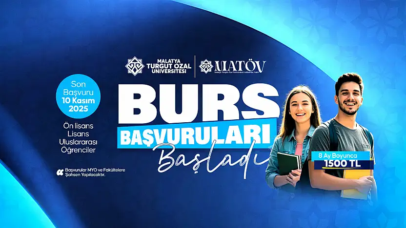 Malatya Turgut Özal Üniversitesi Geliştirme Vakfı Burs Başvuruları Başladı