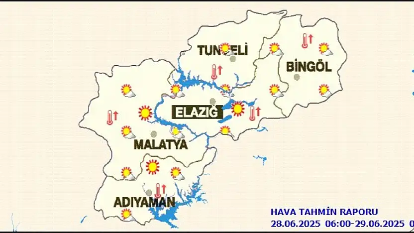Malatya ve ilçelerinde Bugün Hava Durumu