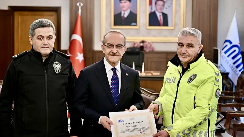 Malatyalı Polise TFF'den Fair Play Ödülü