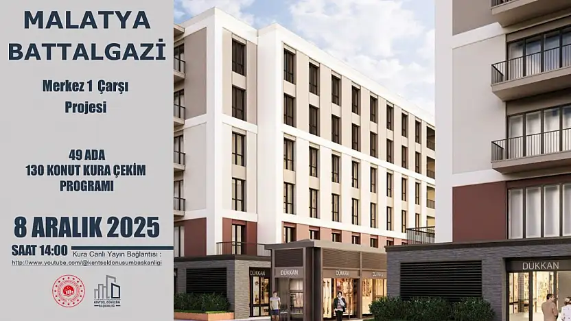 Merkez 1 Çarşı Projesi'nde 130 Konut İçin Kura Bugün Çekiliyor