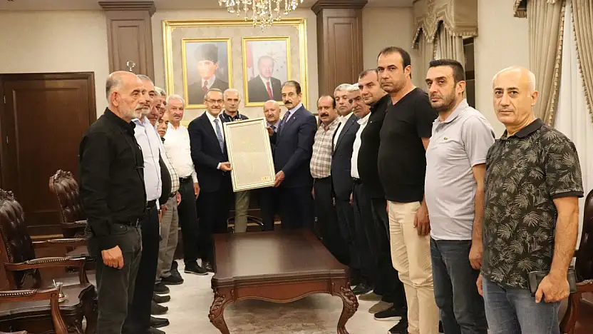MESOB Başkanı Keskin ve Oda Başkanlarından Vali Yavuz'a Ziyaret