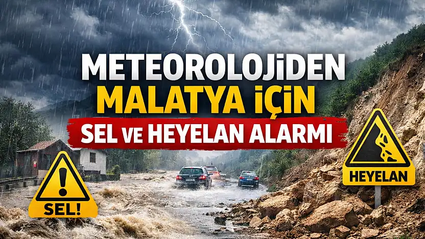 Meteorolojiden Malatya İçin Sel ve Heyelan Alarmı