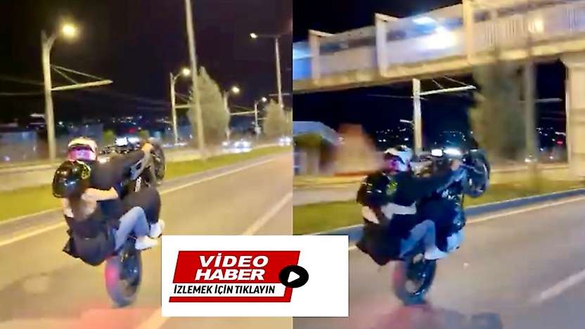 Plakasız Motosikletle Tek Teker Üzerinde Ölümüne Yolculuk