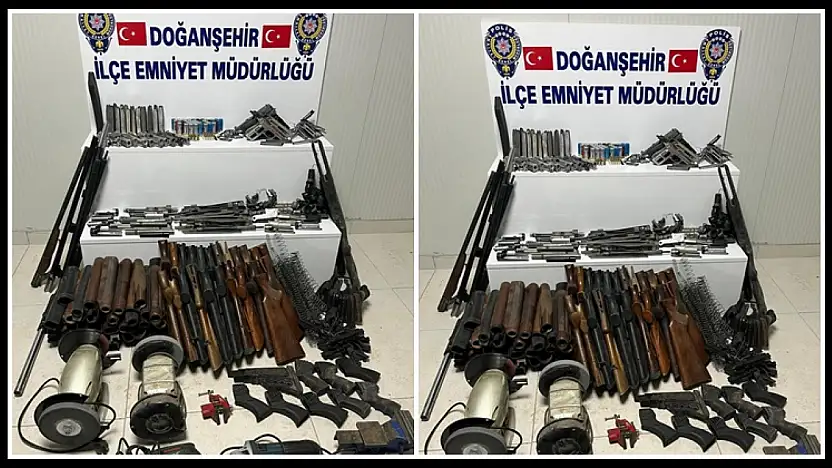 Polisten Silah Tacirine Baskın: Çok Sayıda Tabanca Parçası Ele Geçirildi