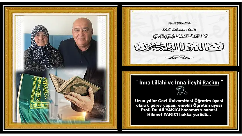 Prof. Dr. Ali Yakıcı'nın Annesi Hikmet Yakıcı Hakka Yürüdü