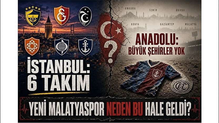 Süper Lig'de İstanbul'un 6 Takımı Var, Anadolu'nun Büyük Şehirleri Yok! Yeni Malatyaspor Neden Bu Hale Geldi?