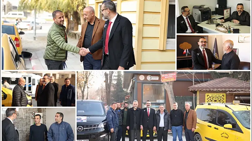 Taksi ve Galerici Esnafından Talip Şahin'e Yoğun İlgi