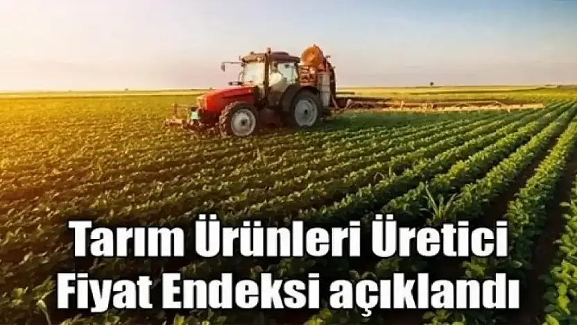 Tarım ürünleri üretici fiyat endeksi (Tarım-ÜFE) yıllık yüzde 27,50 arttı, aylık yüzde 0,45 azaldı