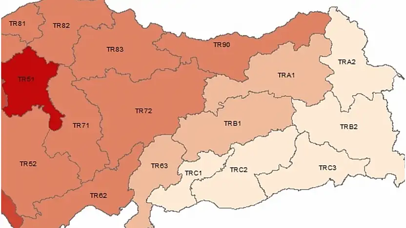 TÜİK, Türkiye'nin gelir haritasını paylaştı