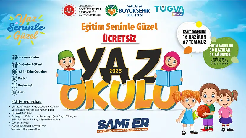Ücretsiz Yaz Okullarına Kayıtlar Başladı