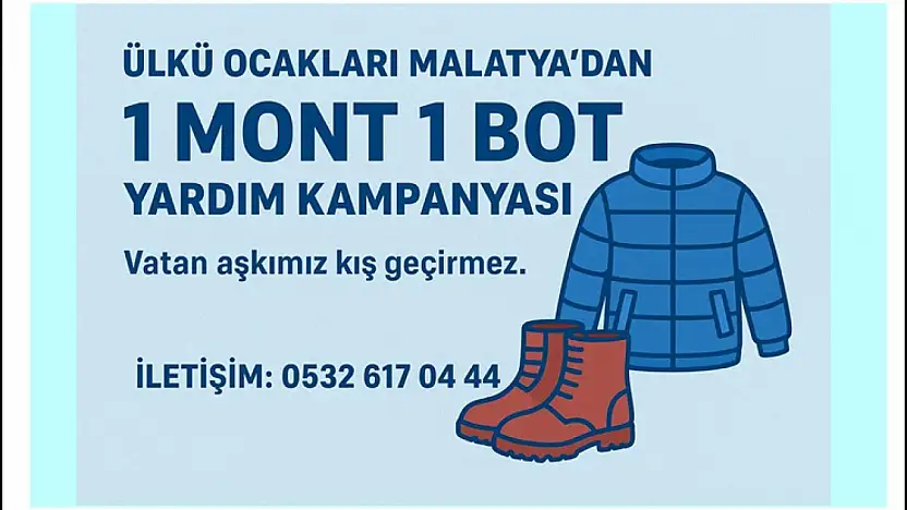 Ülkü Ocakları Malatya'dan '1 Mont 1 Bot' Yardım Kampanyası