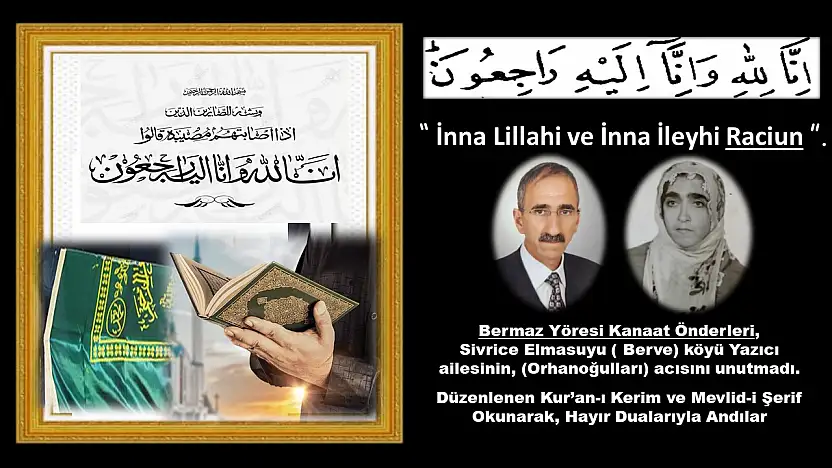 Yazıcı Ailesi Büyükleri Dualarla Anıldı: Bermaz Yöresi'nde Vefa Buluşması