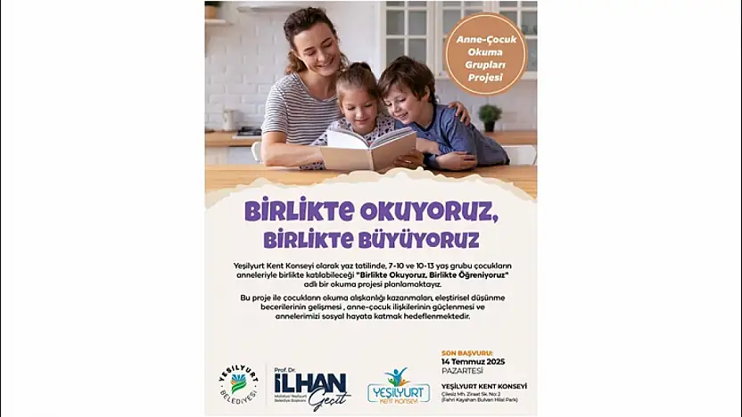 Yeşilyurt Kent Konseyi'nden 'Anne-Çocuk Okuma Grupları' Projesi