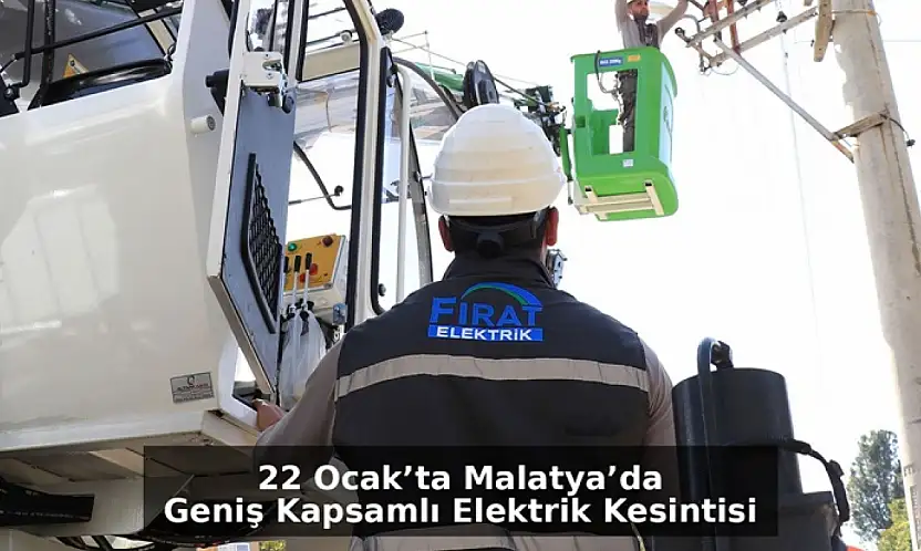 22 Ocak'ta Malatya'da Geniş Kapsamlı Elektrik Kesintisi