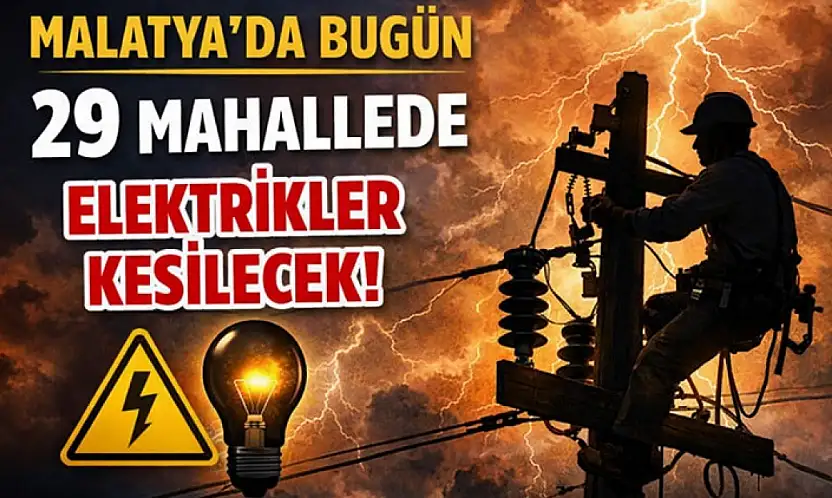 29 Mahallede Elektrikler Kesilecek