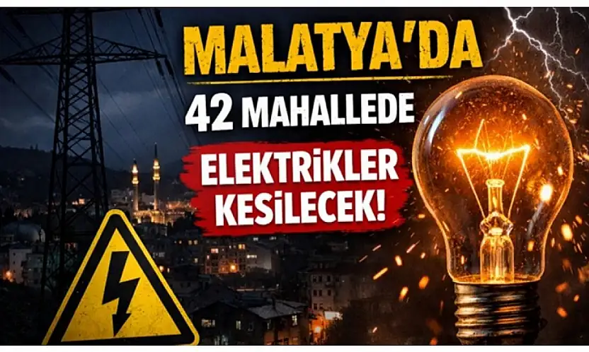 42 Mahallede Elektrikler Kesilecek