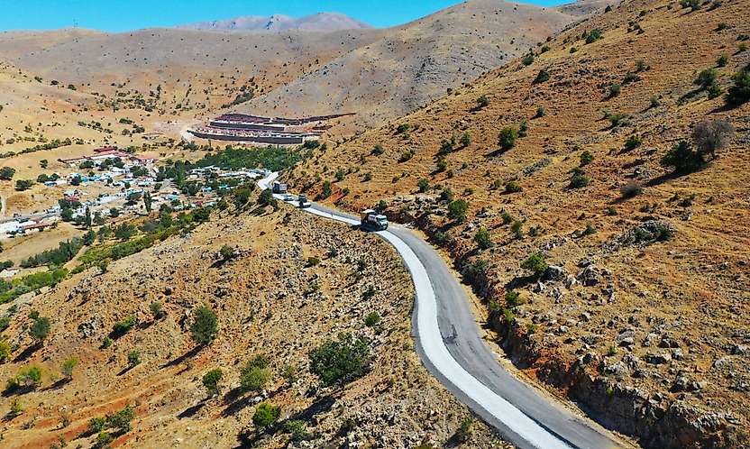 55 Kilometrelik Grup Yolunda Çalışmalar Sürüyor