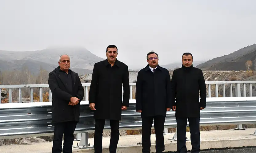 AK Parti Malatya Milletvekili Bülent Tüfenkci, Hekimhan–Kuluncak Bağlantı Yolu Köprüsü'nde İncelemelerde Bulundu