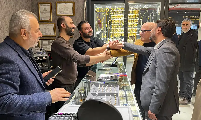 Anahtar Parti'den Kuyumcular Çarşısı'na Esnaf Ziyareti