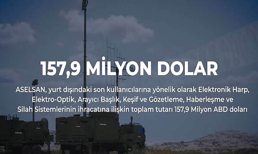 ASELSAN'dan 157,9 milyon dolarlık ihracat sözleşmesi