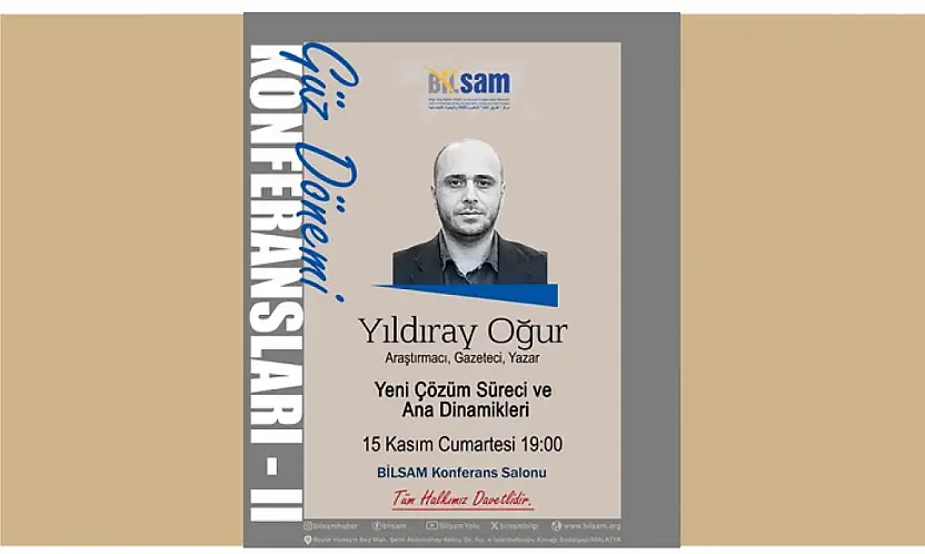 BİLSAM, Güz Dönemi Konferanslarıyla Malatya'yı Bilgiyle Buluşturuyor