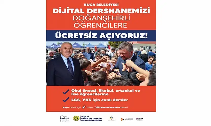 Buca Belediyesi'nden Doğanşehir Belediyesi'ne Eğitim Köprüsü: Dijital Dershane Başladı