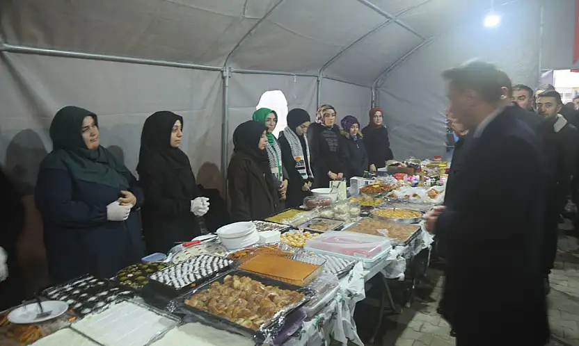 Darende'de Gazze'ye destek kermesi