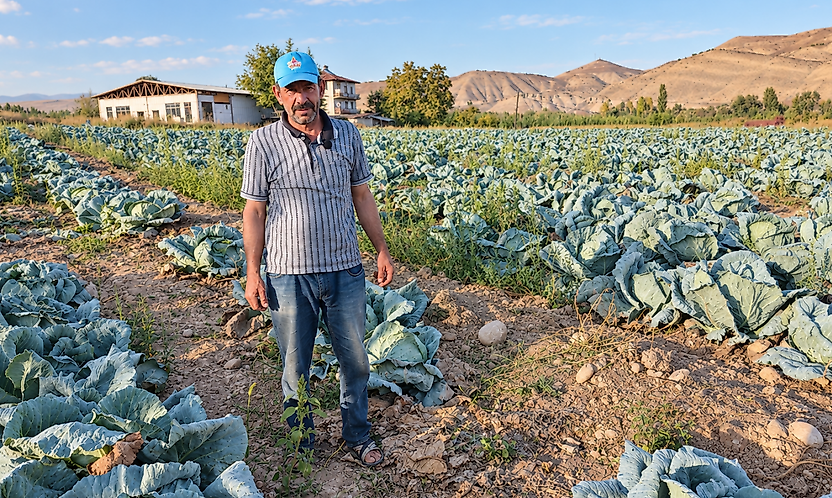 Darende'nin Gökyar Lahanası Tezgâhlarda Alıcı Buluyor