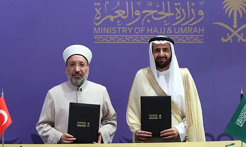 Diyanet Başkanı Arpaguş, Suudi Arabistan'da 2026 Hac Protokolünü İmzaladı