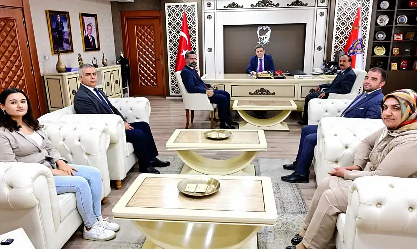 Dr. Abdullah Akgüneş ve Heyetinden Emniyet Müdürü Ay'a Nezaket Ziyareti