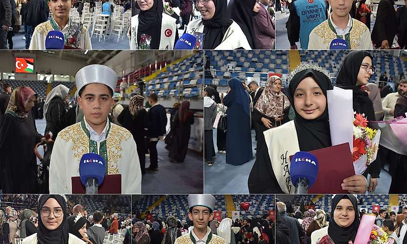 Hafızlar duygu ve hedeflerini anlattı