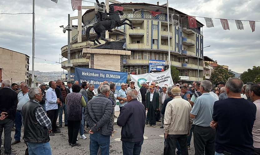 Hekimhan'da Maden Tepkisi