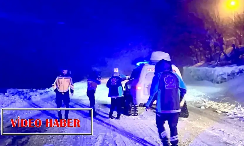 Kapanan Köy Yolunda Hayat Kurtaran Müdahale