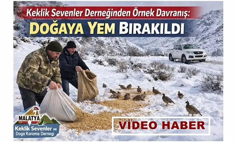 Keklik Sevenler Derneğinden Örnek Davranış: Doğaya Yem Bırakıldı