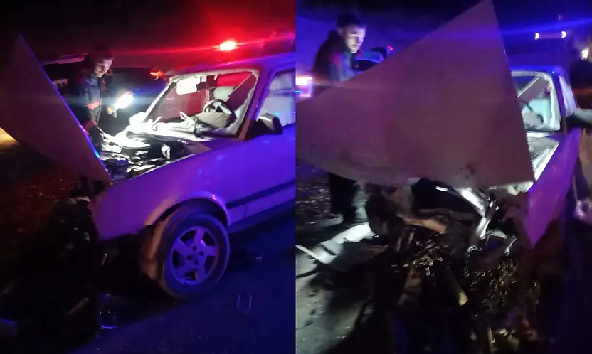 Kendirli Yol Ayrımında Otomobil Kazası: 3 Kişi Hastaneye Kaldırıldı