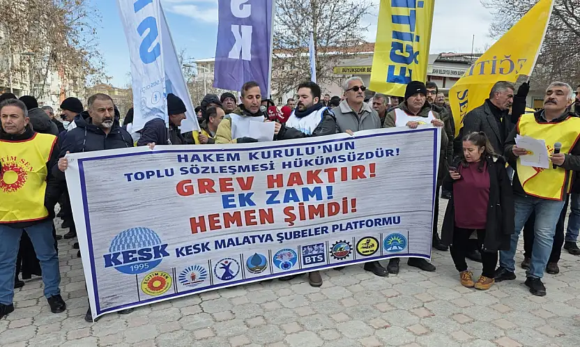 KESK'ten Malatya'da İş Bırakma Eylemi: 'Geçinemiyoruz'
