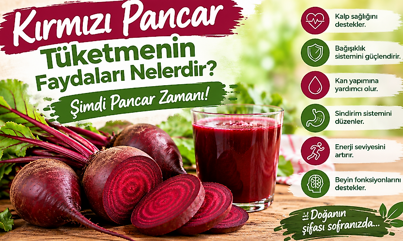 Kırmızı Pancar Tüketmenin Faydaları Nelerdir? Şimdi Pancar Zamanı!