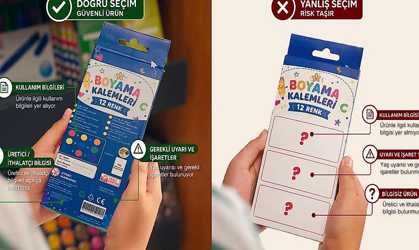 Kırtasiye Alışverişinde Güvenli Ürün Uyarısı