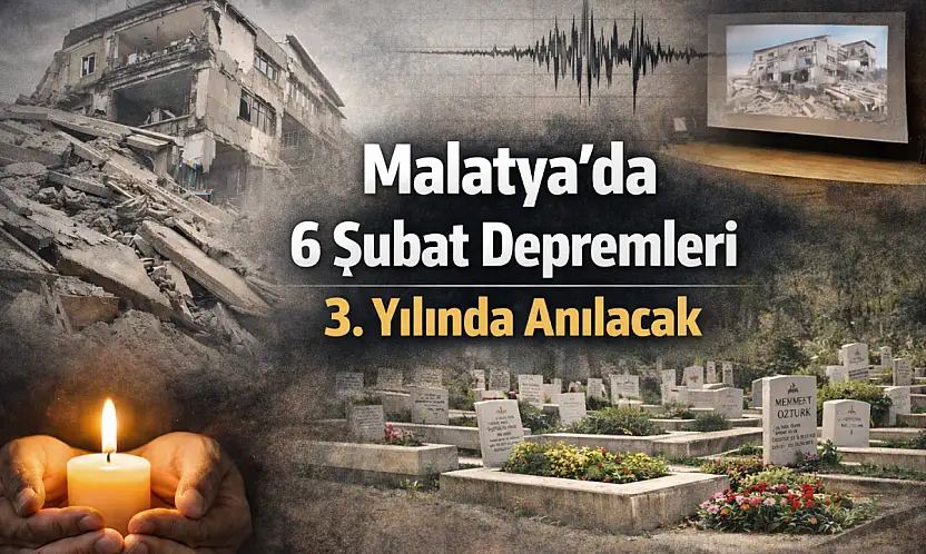 Malatya'da 6 Şubat Depremleri 3. Yılında Anılacak