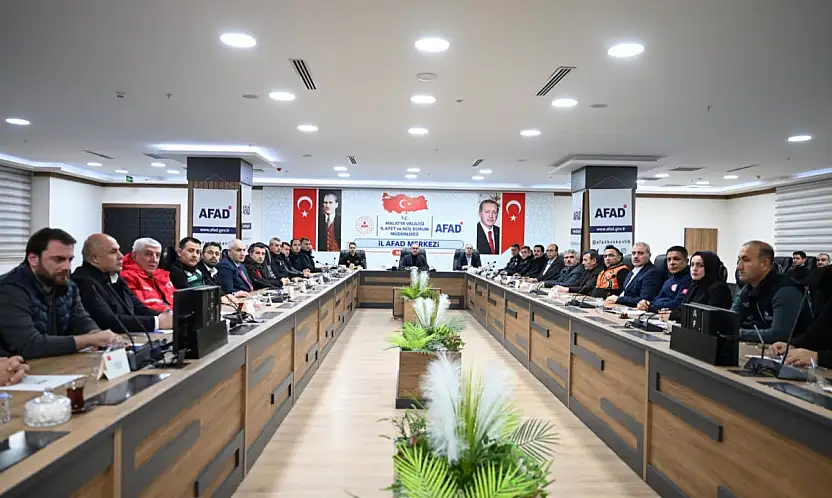 Malatya'da Afetlere Karşı Tam Teyakkuz: Koordinasyon Toplantısı Yapıldı