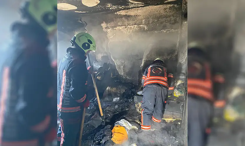 Malatya'da çıkan yangında ev küle döndü