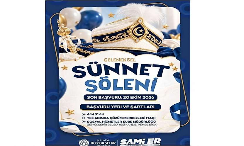 Malatya'da Geleneksel Sünnet Şöleni İçin Başvurular Başladı