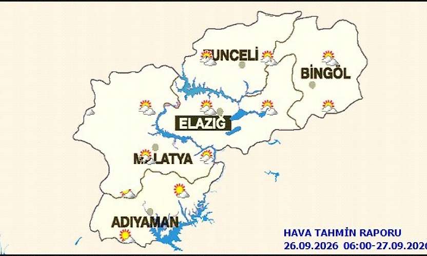 Malatya'da Hava Nasıl Olacak? İlçe İlçe Sıcaklıklar Belli Oldu