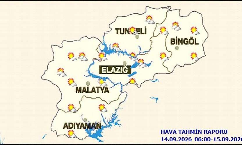 Malatya'da Hava Sıcaklıkları Mevsim Normallerinin Üzerinde Seyredecek
