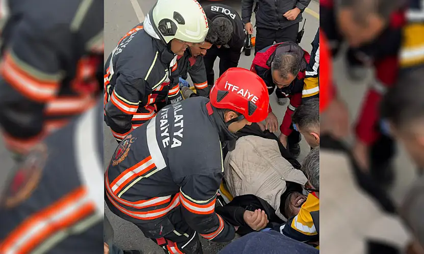 Malatya'da kamyonet ile kamyon çarpıştı: 1 yaralı