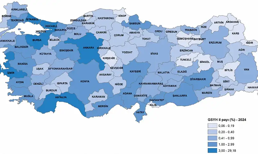 Malatya'da Kişi Başına GSYH 365 Bin 880 TL Oldu