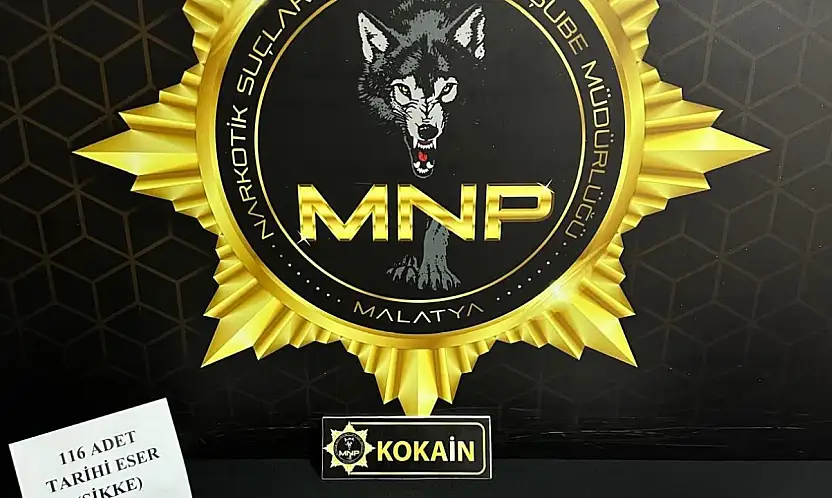 Malatya'da Narkotik Operasyonu: 167 Gram Kokain ve 116 Sikke Ele Geçirildi